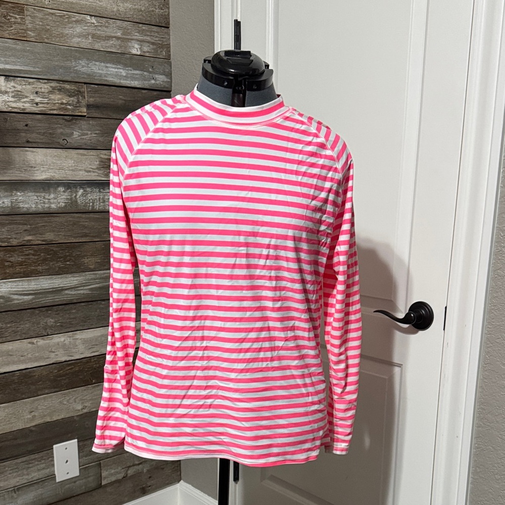 Old Navy Pink and White Striped Top